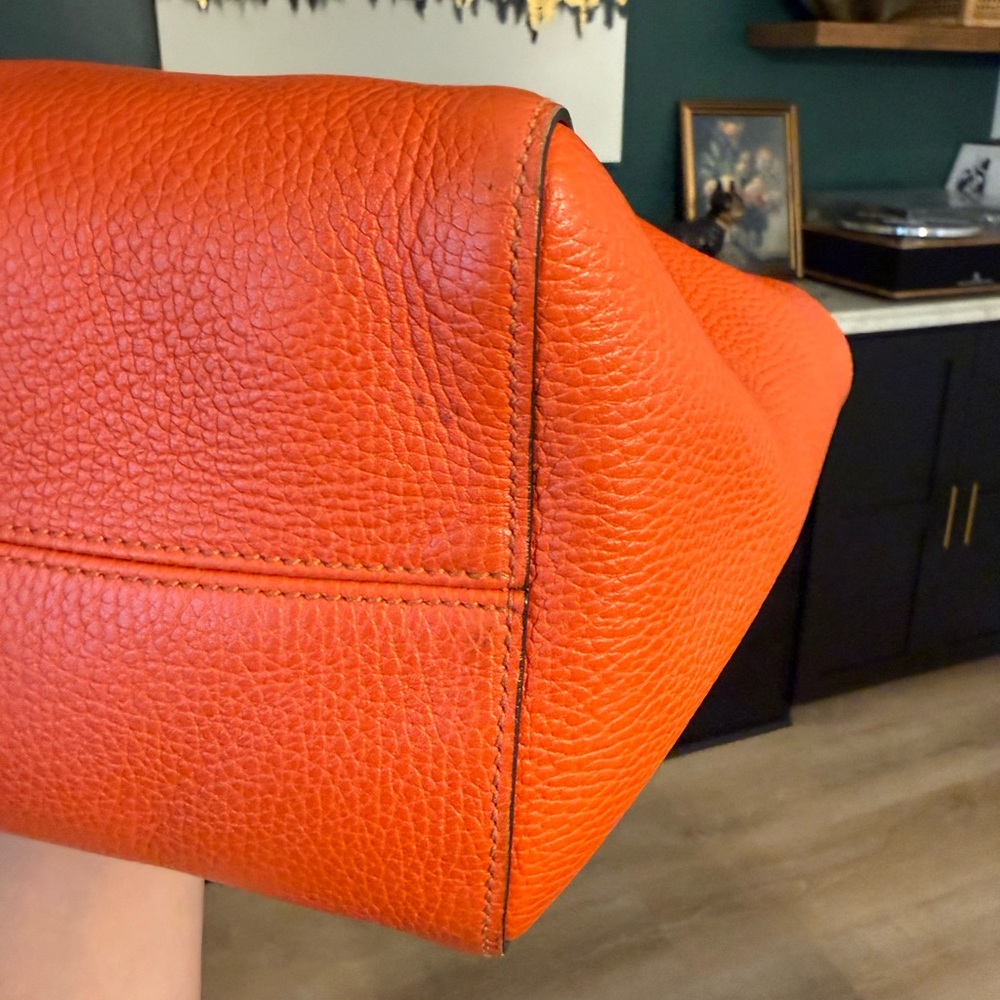 Gucci Orange Leather Tote with Pink Accent - Picture 14 of 16